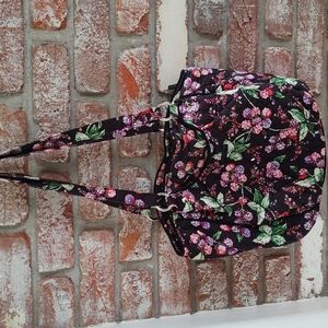 Vera Bradley Black Floral Purse